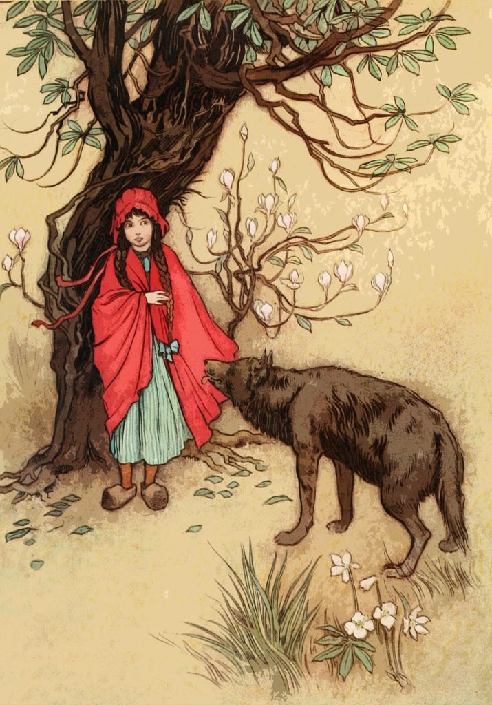 picture showing one of the fairy tale s little red riding hood